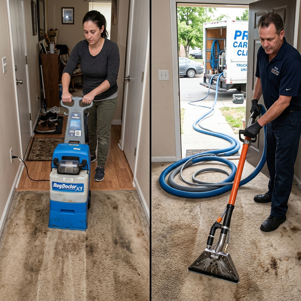 DIY Carpet Cleaning vs Professional Carpet Cleaning: Honest Comparison